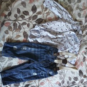 Baby overall outfit